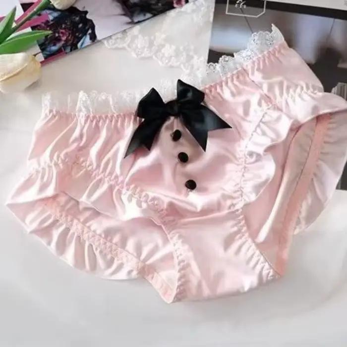 Ensemble de soutien-gorge Lolita avec nœud doux
