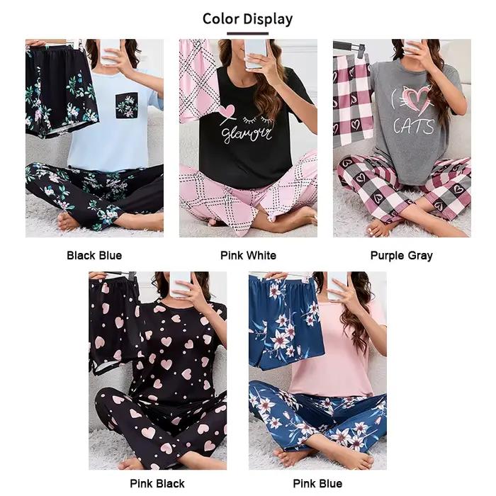 Pyjama Femme costume de maison doux confort vêtements de nuit