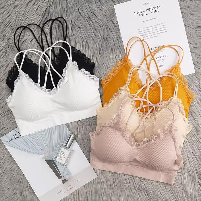 Soutien-gorge tubulaire en dentelle sans couture pour femme, soutien-gorge de sport doux et confortable, lingerie sans anneau en acier, sous-vêtements sexy, Y-Women