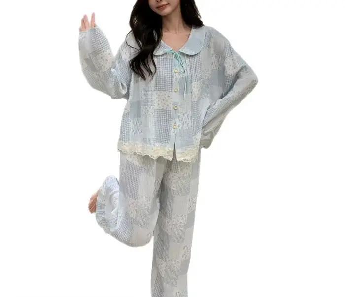 Pyjama en pur coton pour femme