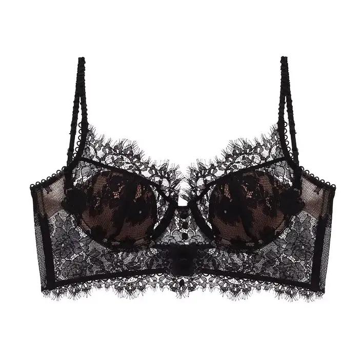 Soutien-gorge en dentelle de cils français