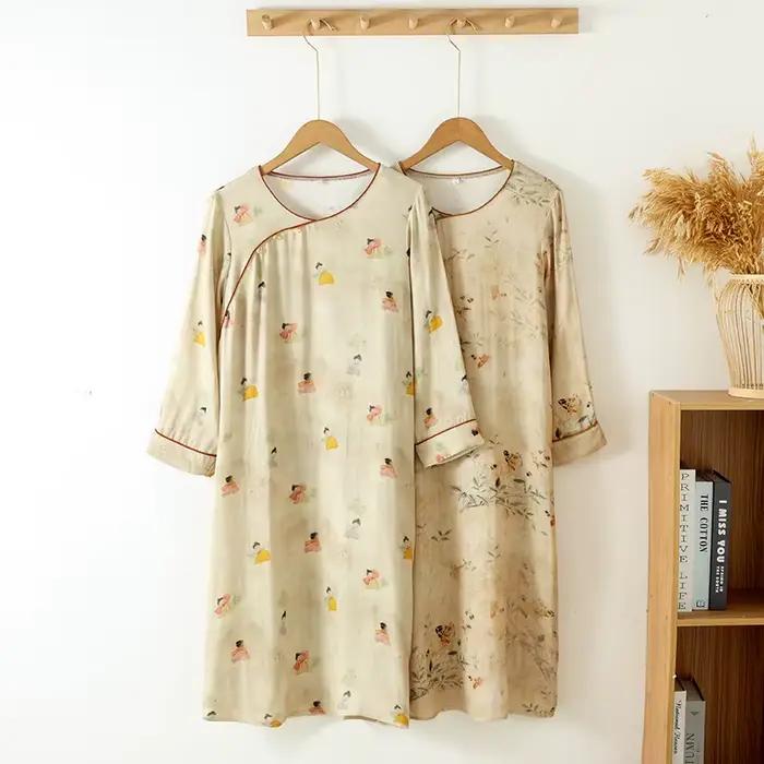 Robe de nuit d'inspiration Hanfu orientale pour femmes