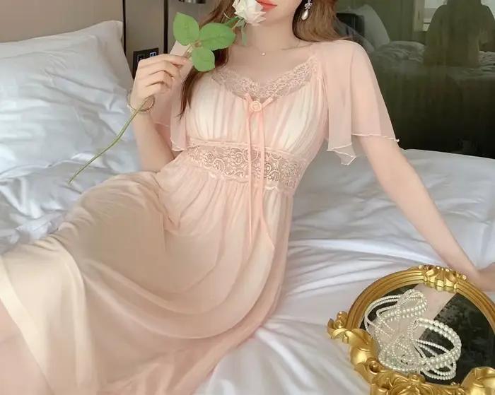 French Sweet Palace Nuisette en maille style débardeur sexy avec coussinets intégrés