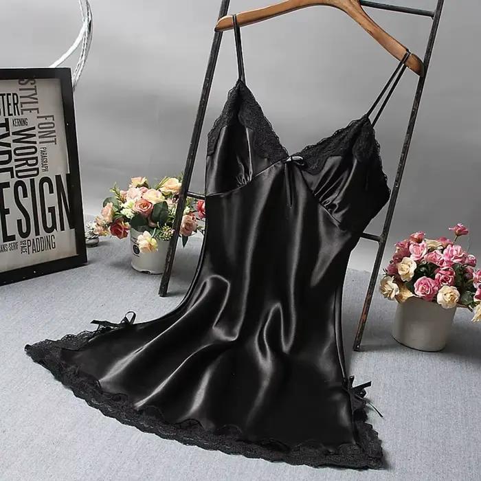 Sexy dentelle Patchwork Camisola Lingerie nuisette robe de mariée vêtements de nuit chemise