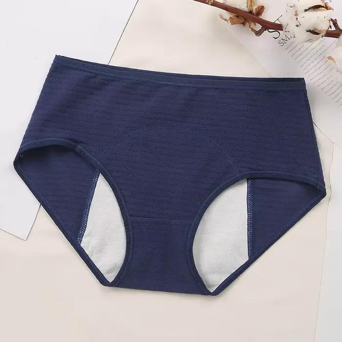 Culotte menstruelle anti-fuite en coton 3XL, respirante, absorbe une petite quantité, sous-vêtements pour femmes