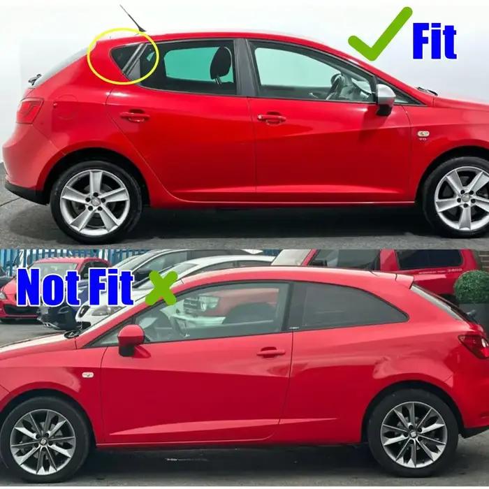 Pour Seat Ibiza 2008 2009 2010-2012, kit carrosserie avec ailerons de fenêtre, accessoires