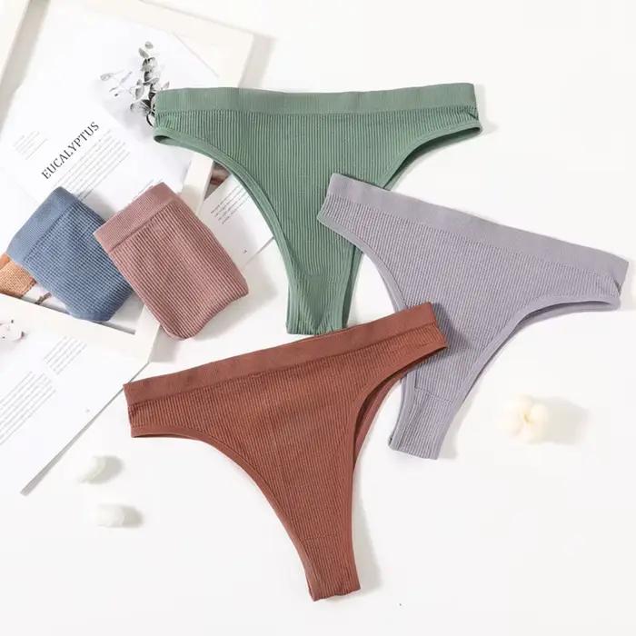 Culotte OllyMurs en nylon et élasthanne pour femmes, taille basse, confortable et respirante, sous-vêtement féminin pour diverses occasions