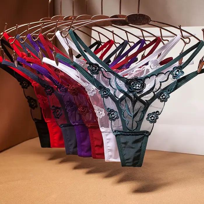 Culotte femme Sexy brodée
