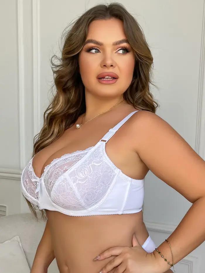 Soutien-gorge en dentelle noir grande taille pour femmes, Sexy, à armatures, Anti-affaissement, couvrant le côté haut, seins secondaires, quatre saisons