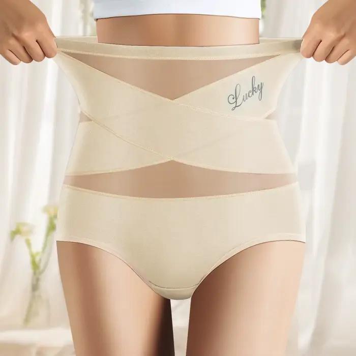 Culotte taille haute en maille respirante pour femme