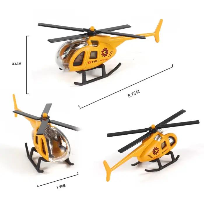 Modèle d'hélicoptère en alliage, jouets, MINI avion, Collection militaire, décorations, Simulation d'avion, jouets pour enfants, cadeau d'anniversaire pour garçons