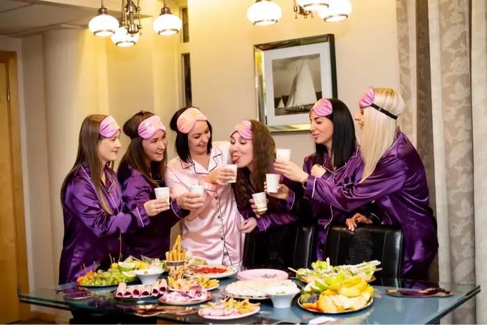 Femmes soie Satin Pyjamas ensemble vêtements de nuit Pijama