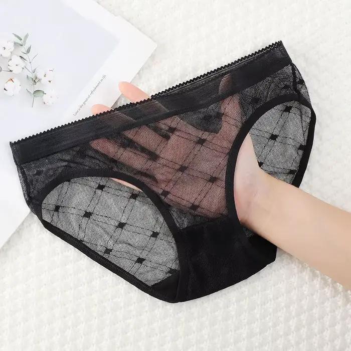 Culotte Sexy en dentelle transparente pour femmes