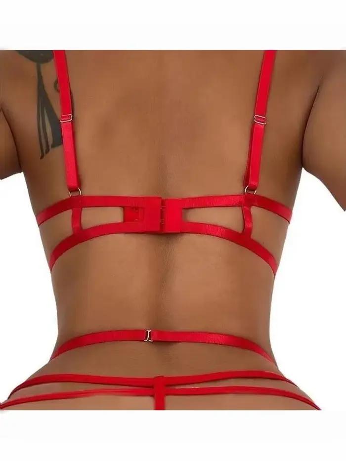 Ensemble de lingerie sexy en dentelle pour femme soutien-gorge à volants transparent et string taille haute à bretelles sous-vêtements transparents élégants occasions spéciales romantiques