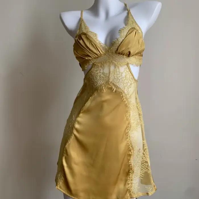Chemises de nuit françaises élégantes pyjamas romantiques femmes robe