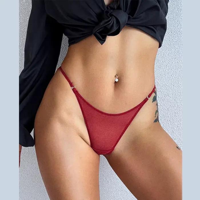 Culotte femme Lingerie Sexy string maille Ultra-mince sous-vêtements