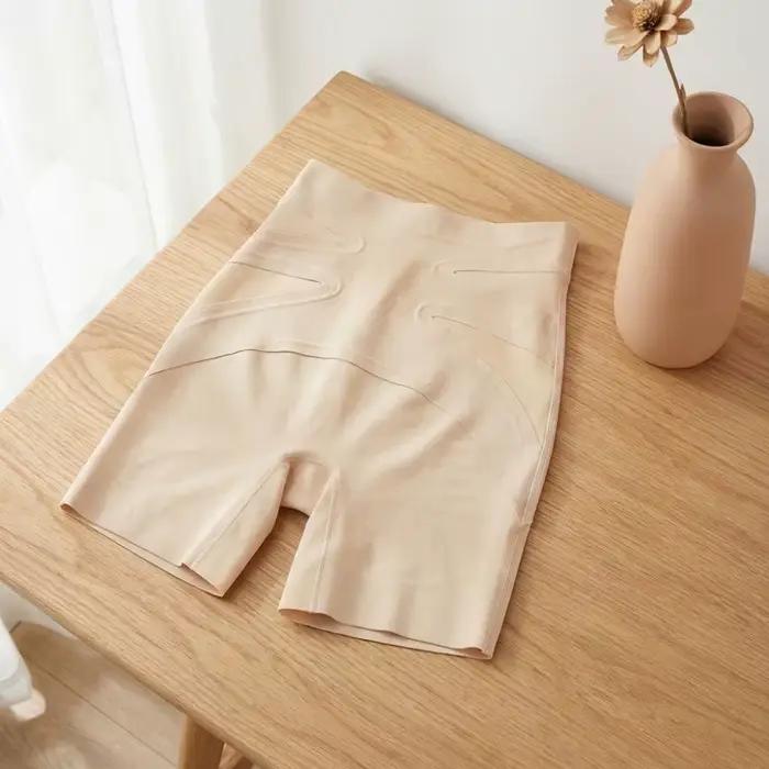 Culotte gainante post-partum taille moyenne sans couture pour femme, effet ventre plat et rehausseur de fesses
