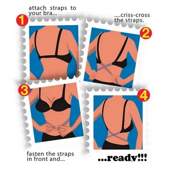 Adaptateur de sangle de soutien-gorge dos nu réglable