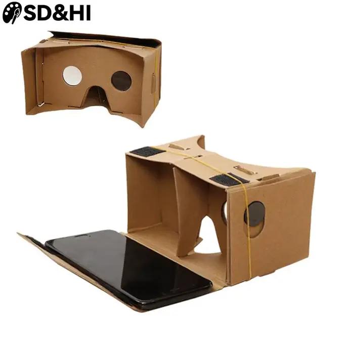 Lunettes de réalité virtuelle en carton, lunettes 3D VR, lunettes de vision ultra claires, films pour iPhone, casque SmartPhone, appareil domestique, bricolage