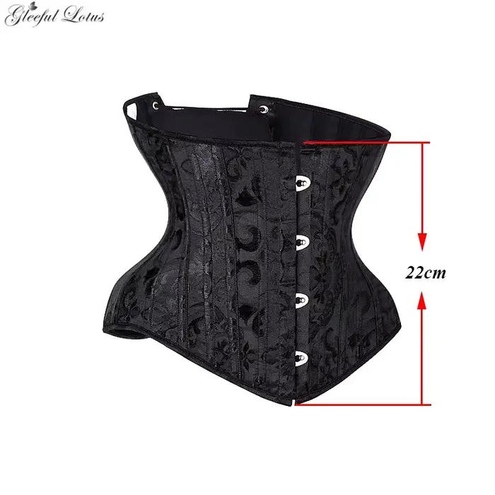 Corset Gothique à Lacets Sexy sous-Buste et à Ossature d'Acier