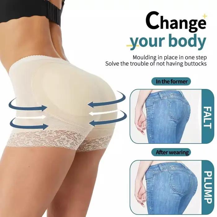 Femmes bout à bout culotte faux fesse corps Shaper sous-vêtements rembourrés dame ascenseur fesses taille haute ventre contrôle hanche culotte
