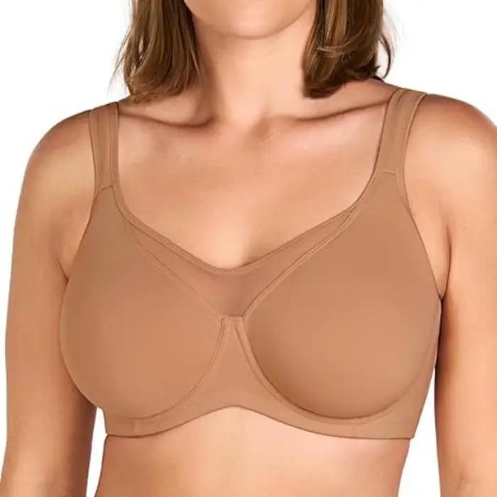 Soutien-gorge sans doublure pour femmes, grande taille, brillant, couvrant entièrement, sans traces, push-up, à armatures, liftant, confortable 70BCDE-105BCDEFGH