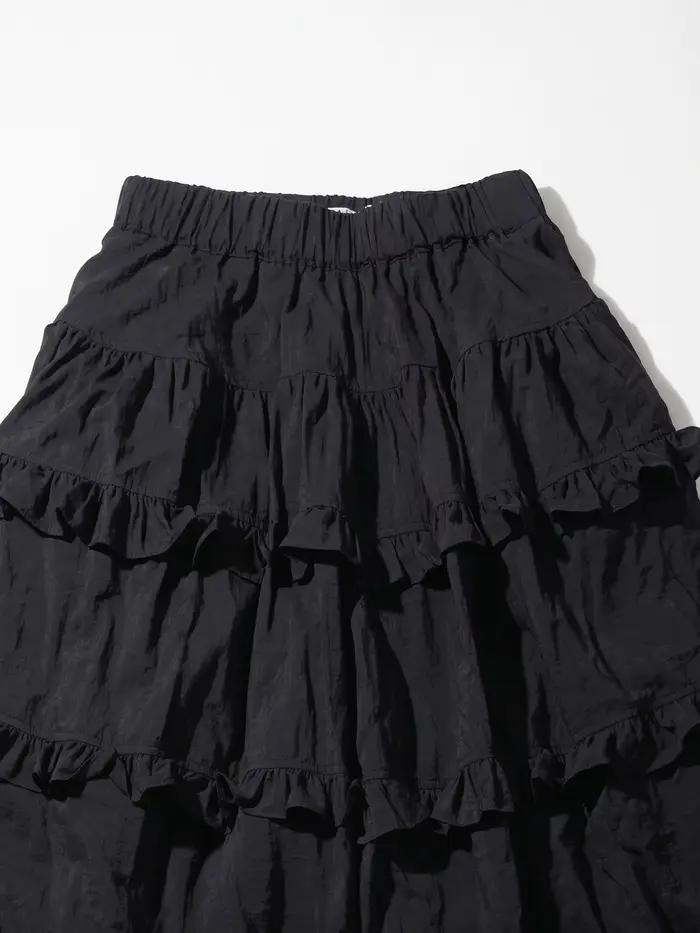 Pantalon jupe noir pour femme