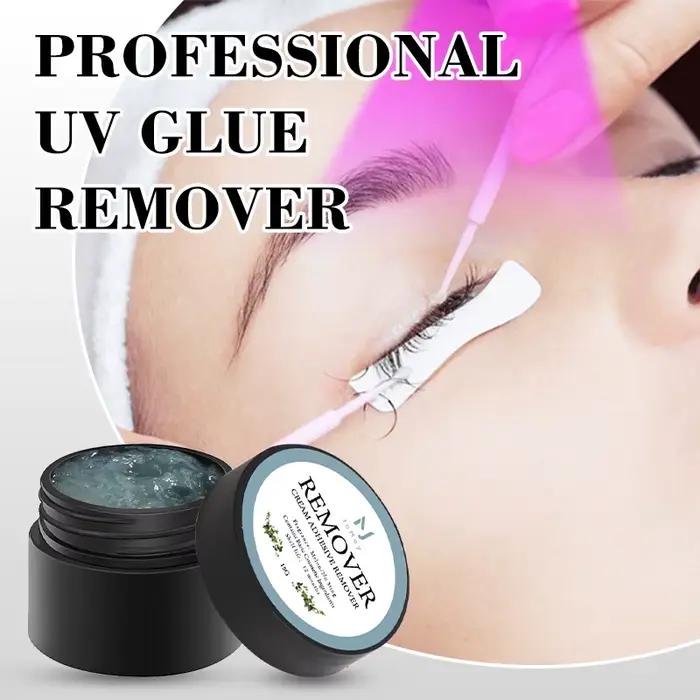 JOMAY 15G professionnel dissolvant de colle UV Super rapide colle UV cils violet noir colle à cils 1S pour outils de maquillage d'extension de cils