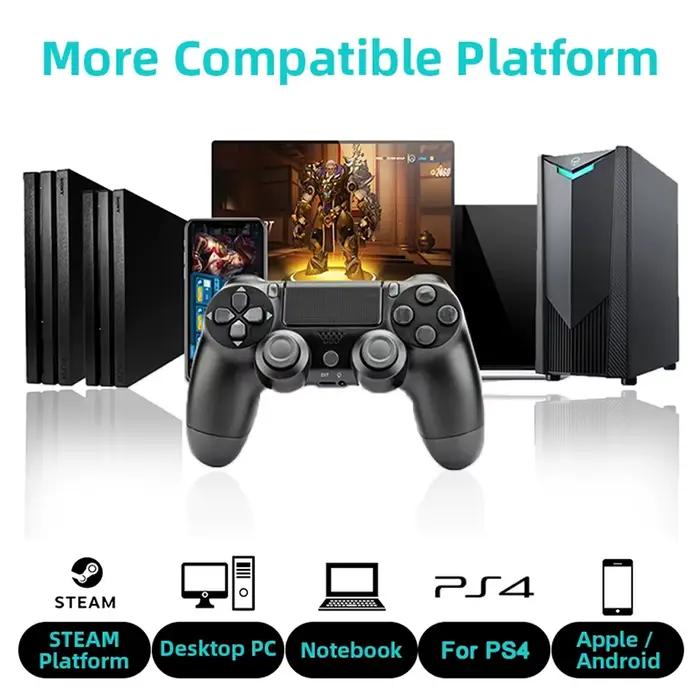 Contrôleur sans fil pour PS4 Console Gamepads Support Bluetooth pour Playstation 4 Slim/Pro Joystick pour IOS/PC/Android/Vapeur