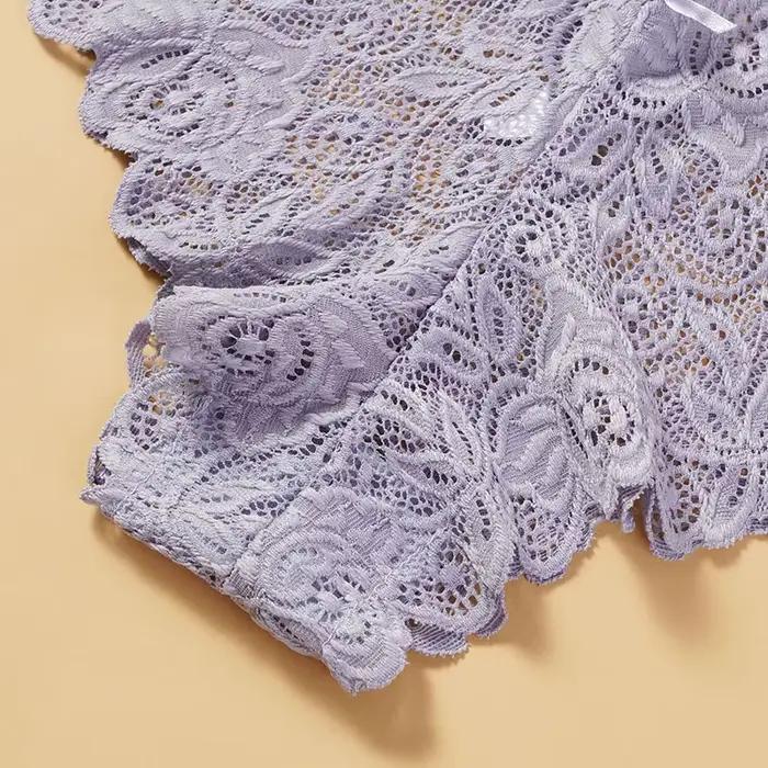 Sexy dentelle florale culottes femmes slips taille basse Lingerie douce confortable femme sous-vêtements filles intimes
