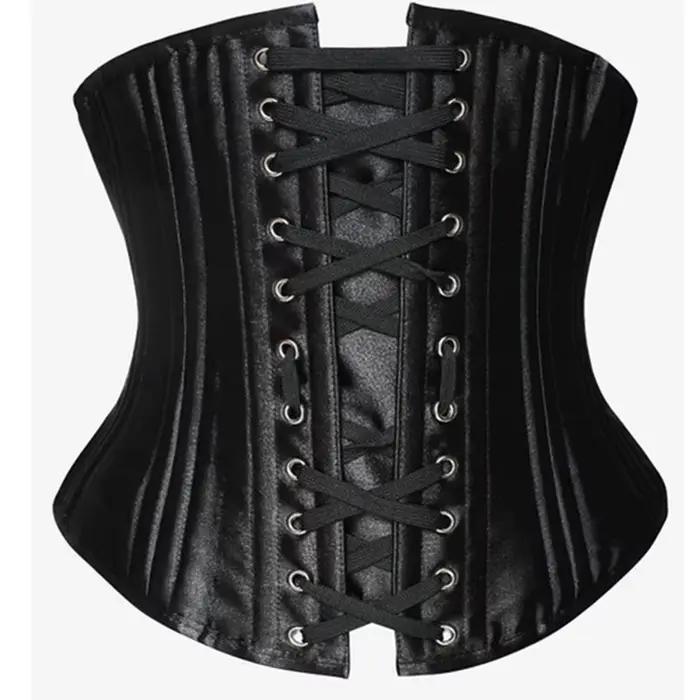 XS à 6XL sous le buste Corset 24 acier désossé corps Shaper gothique Sexy femmes