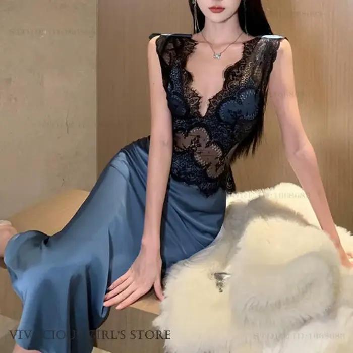 Femme longue chemise de nuit vêtements
