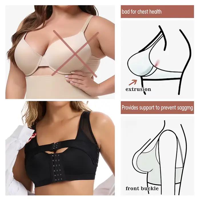 Soutien-gorge sans fil à fermeture avant pour femme