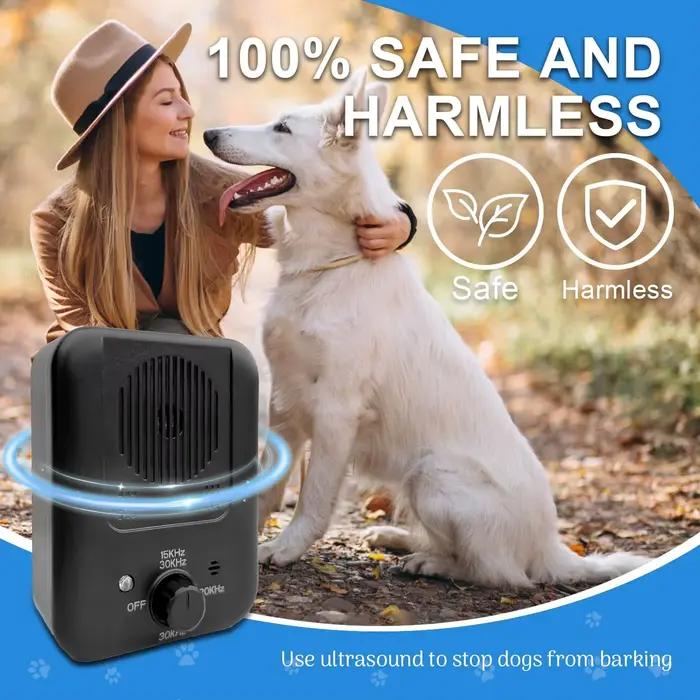 Dispositif anti-aboiement pour chien, 3 vitesses, dispositif de contrôle des aboiements ultrasonique, dispositifs de dissuasion rechargeables et étanches, dispositif anti-aboiement pour chien