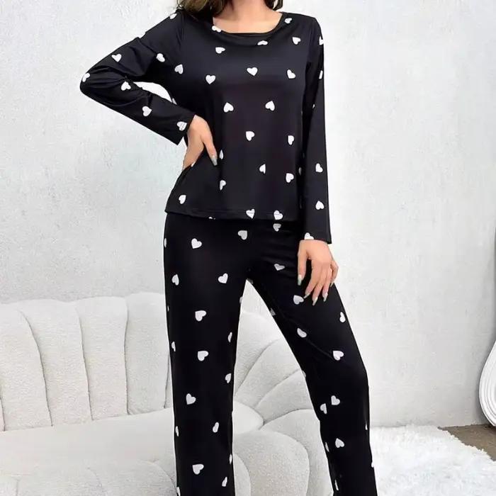 Ensemble de pyjamas College d'amour pour femmes