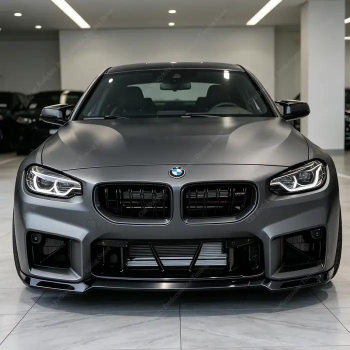 Lame de pare-chocs avant, spoiler, séparateur, diffuseur, kit carrosserie, canards pour BMW G87 M2 3.0T S58 Real M2 2023-2026 Tuning