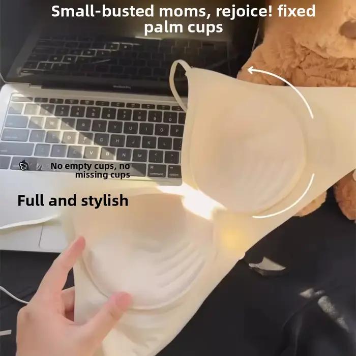 Soutien-gorge femme sans couture effet seconde peau avec bonnets fixes