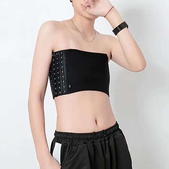 Femmes Invisible poitrine liant Shaper Corset Stretch corps façonnage boucle Tomboy soutien-gorge court Style lesbien