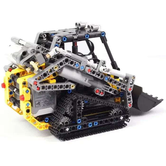 Briques techniques MOC13349 RC, chargeur sur chenilles, voiture, camion, blocs de construction, cadeaux d'anniversaire pour garçons, jouets télécommandés pour enfants, 470 pièces