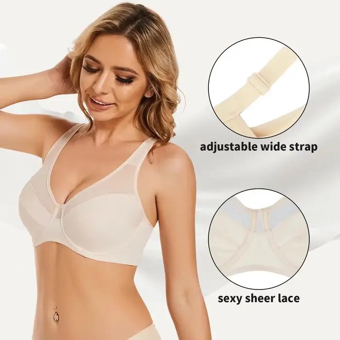 Soutien-gorge minimiseur en dentelle pour femmes
