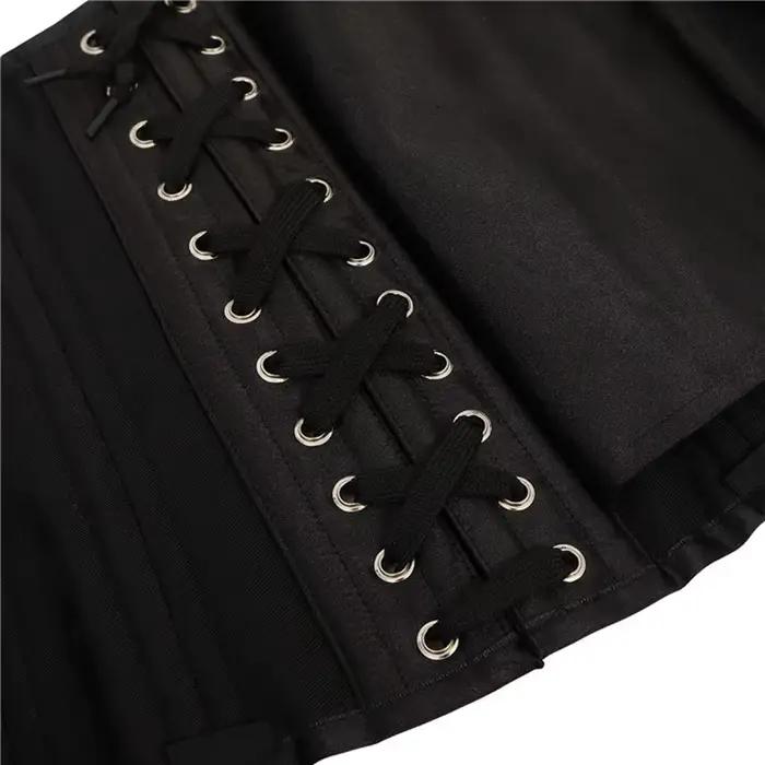 XS à 6XL sous le buste Corset 24 acier désossé corps Shaper gothique Sexy femmes