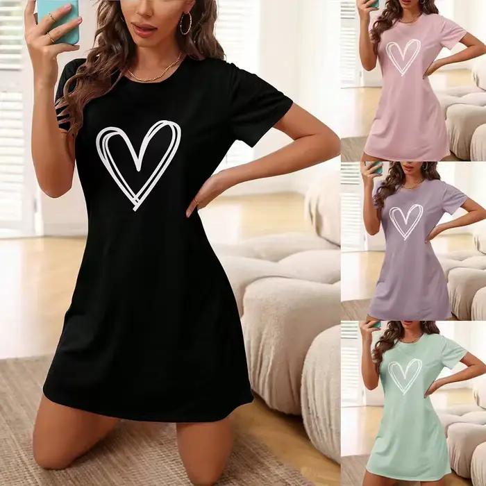 Chemise de nuit pour femme en satin et dentelle