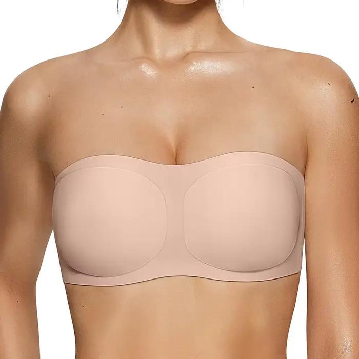 Soutien-gorge bandeau push-up sans bretelles pour femme