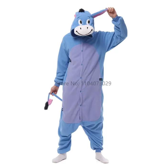 Onesieshow Animal Kigurumi Pyjamas Halloween Onesie Adulte Dessin Animé Tigre Kangourou Pyjama Cosplay Fête Femmes Hommes Homewear XXL