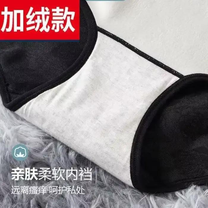 Culotte thermique hiver femmes intimes sous-vêtements doux slips chauds taille moyenne Lingerie dames Lenceria Ropa intérieur Femenina