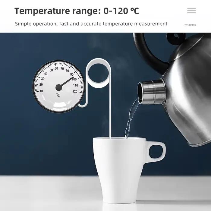 Thermomètre à cadran, jauge de température capillaire - 40 ℃ - 40 ℃ ou 0 ℃ - 120 ℃ Capteur d'eau et d'huile de 1,44 m