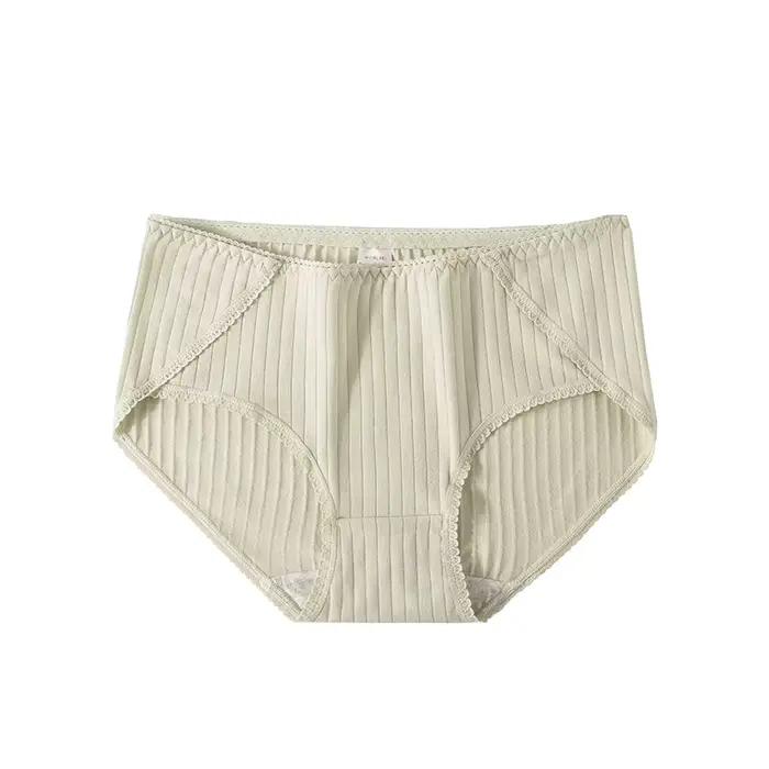 Sous-vêtements en dentelle pour femmes, culotte en pur coton, taille basse, sans couture, culotte pour filles, confortable et douce