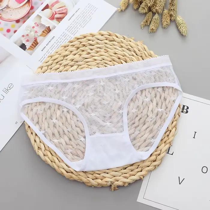 Culotte Sexy en dentelle transparente pour femmes