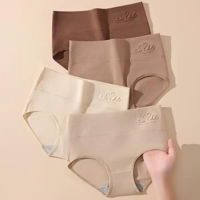 4 pièces taille haute femmes culottes corps corset respirant coton caleçon grande