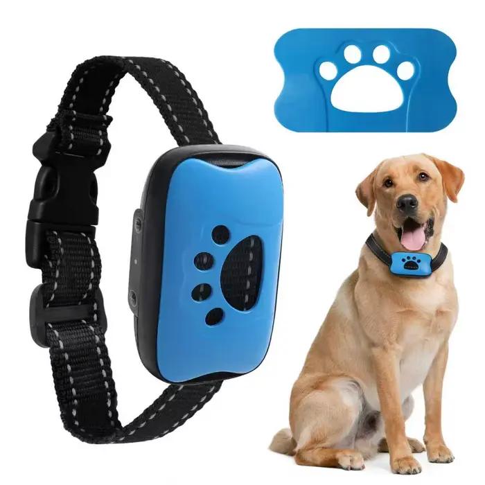 Collier anti-aboiement pour chien, rechargeable par USB, collier d'entraînement pour chiens, ultrasonique, anti-aboiement, vibration, collier anti-aboiement